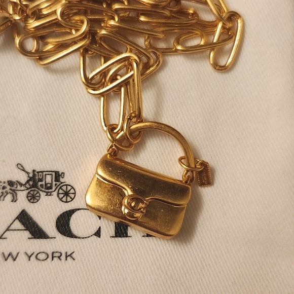 NWT Coach Tabby Purse Necklace - Picture 2 of 4